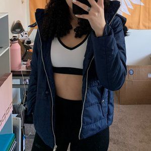 Navy Puffer Jacket